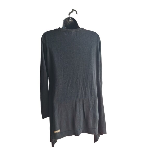 Matilda Jane Paint By Numbers Daybreak Ruffled Cardigan Black Size Med EUC - Picture 2 of 4